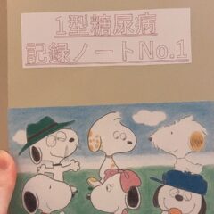 私のオリジナルの1型糖尿病記録ノート